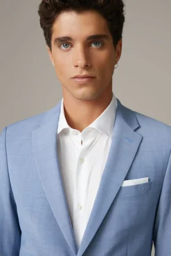 Strellson Sakkos-Flex Cross Baukasten-Sakko Caleb, hellblau meliert