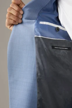 Strellson Sakkos-Flex Cross Baukasten-Sakko Caleb, hellblau meliert