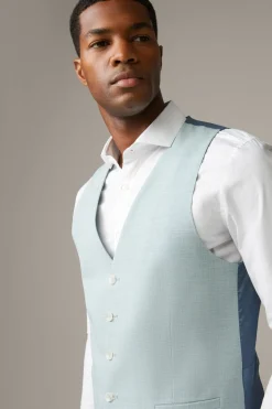 Strellson Sakkos-Flex Cross Baukasten-Weste Ves, mint piqué