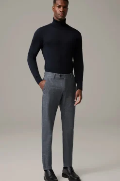 Strellson Hosen-Flex Cross Chino Code, navy kariert