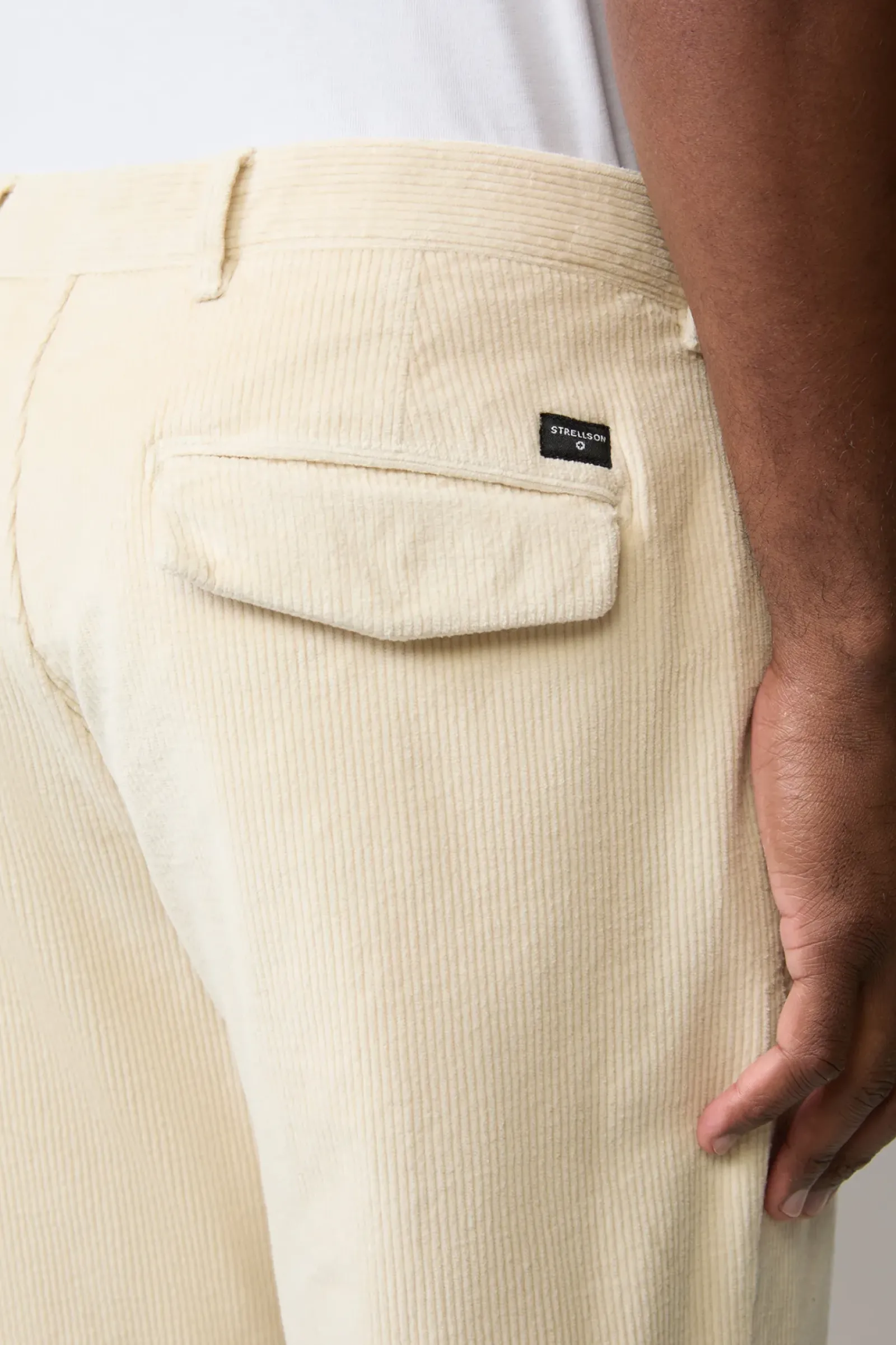 Strellson Hosen-Flex Cross Cordhose Luc, creme