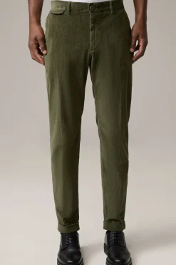 Strellson Hosen-Flex Cross Cordhose Luc, oliv