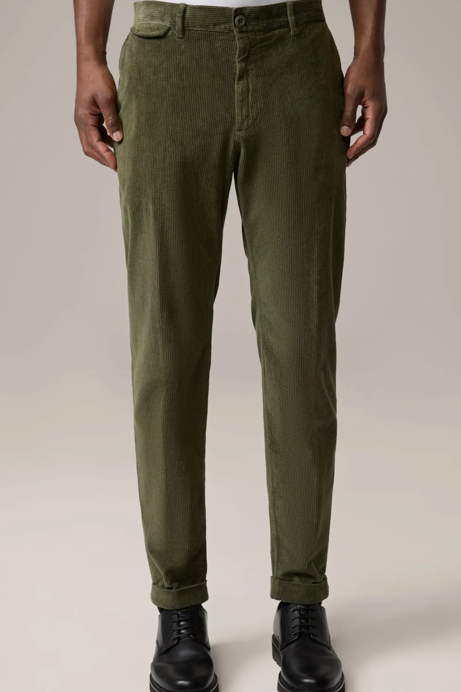 Strellson Hosen-Flex Cross Cordhose Luc, oliv