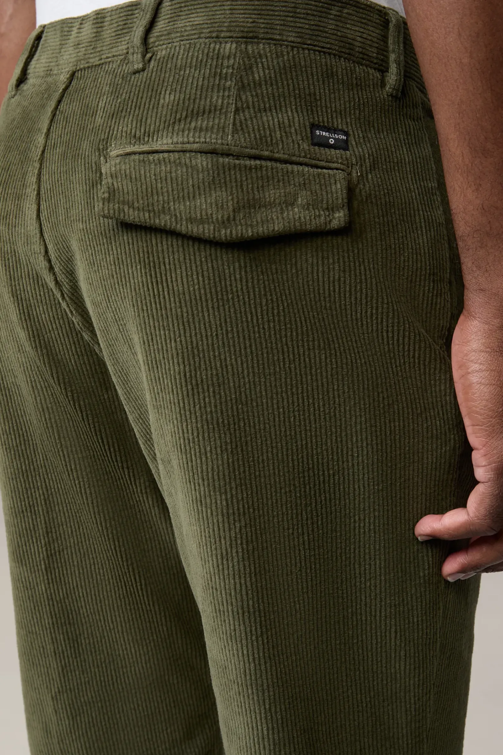Strellson Hosen-Flex Cross Cordhose Luc, oliv