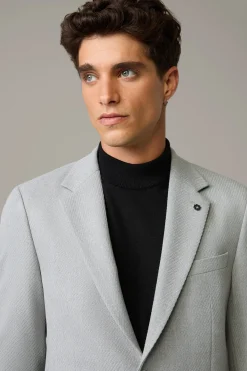 Strellson Sakkos-Flex Cross Sakko Arndt, hellgrau strukturiert