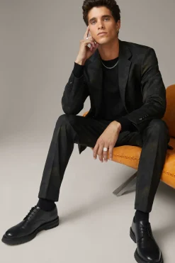 Strellson Sakkos-Flex Cross Sakko Caidan, grün gemustert