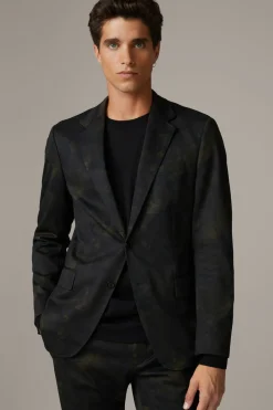 Strellson Sakkos-Flex Cross Sakko Caidan, grün gemustert