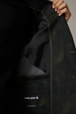 Strellson Sakkos-Flex Cross Sakko Caidan, grün gemustert