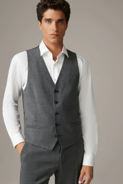 Strellson Sakkos-Flex Cross Weste Ves, anthrazit meliert