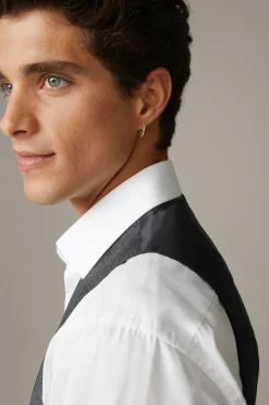 Strellson Sakkos-Flex Cross Weste Ves, anthrazit meliert