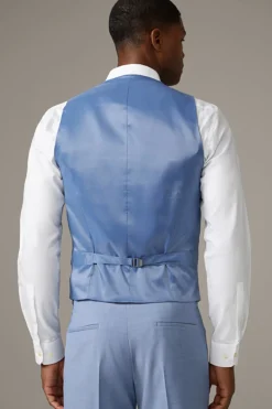 Strellson Westen|Sakkos-Flex Cross Weste Ves, hellblau meliert