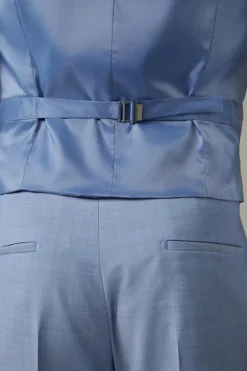 Strellson Westen|Sakkos-Flex Cross Weste Ves, hellblau meliert