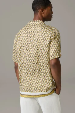 Strellson Hemden-Hemd Carlo, gelb gemustert