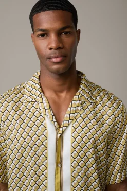 Strellson Hemden-Hemd Carlo, gelb gemustert