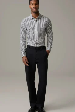 Strellson Hemden-Hemd Stan, anthrazit gestreift