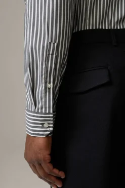 Strellson Hemden-Hemd Stan, anthrazit gestreift