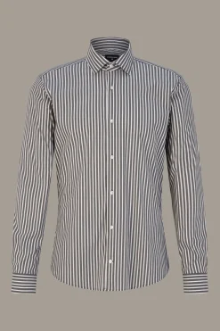 Strellson Hemden-Hemd Stan, anthrazit gestreift