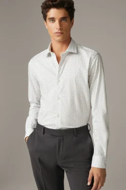 Strellson Hemden-Hemd Stan, grün gemustert