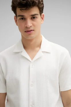 Strellson Hemden-Jersey-Hemd Filip, creme strukturiert