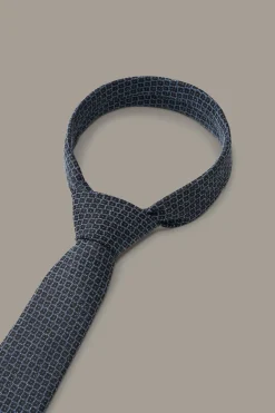 Strellson Krawatten-Krawatte, blau gemustert