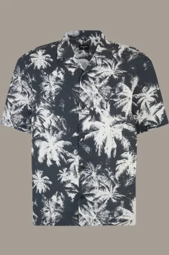 Strellson Hemden-Kurzarm-Hemd Cliro, /weiß gemustert