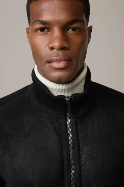 Strellson Jacken|Lederjacken-Lammfell-Lederjacke Surrey,