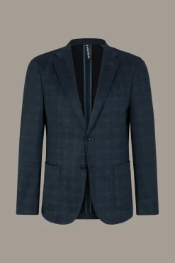 Strellson Sakkos-Leinen-Mix-Sakko Acon, navy gemustert