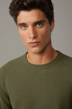 Strellson Strick-Longsleeve Walt, oliv