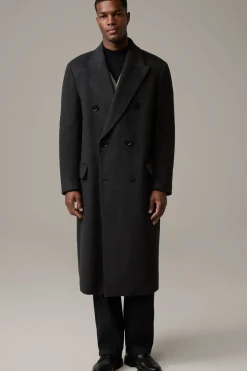 Strellson Mäntel-Oversized-Wollmix-Mantel Laned, anthrazit