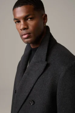 Strellson Mäntel-Oversized-Wollmix-Mantel Laned, anthrazit