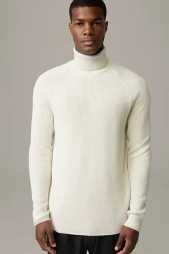 Strellson Strick-Rollkragenpullover Varg, offwhite