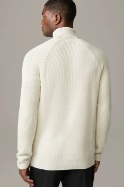 Strellson Strick-Rollkragenpullover Varg, offwhite