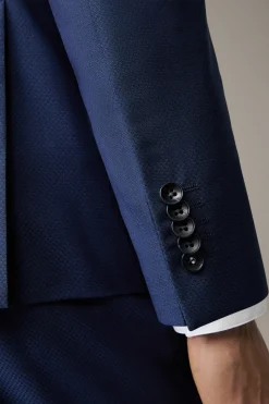 Strellson Anzüge-Schurwoll-Anzug Aidan-Max, dunkelblau gemustert