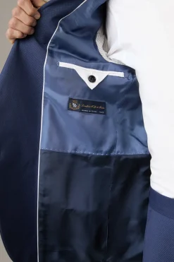 Strellson Anzüge-Schurwoll-Anzug Aidan-Max, dunkelblau gemustert