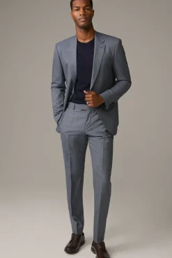 Strellson Hosen-Schurwoll-Anzughose Max, navy gemustert