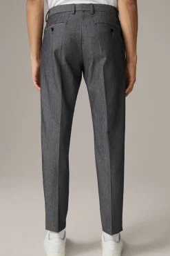 Strellson Hosen-Schurwoll-Mix Anzughose Kynd, blau strukturiert