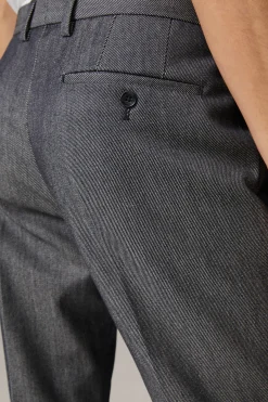 Strellson Hosen-Schurwoll-Mix Anzughose Kynd, blau strukturiert