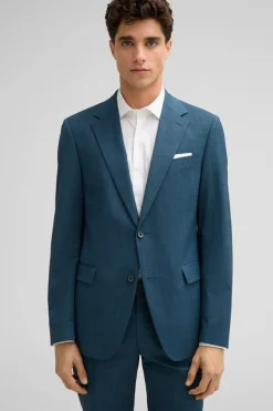 Strellson Sakkos-Schurwoll-Mix-Sakko Alzer, blau