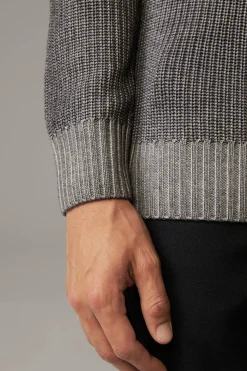 Strellson Strick-Schurwoll-Pullover Leon, meliert