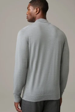 Strellson Strick-Schurwoll-Pullover Marek, grau