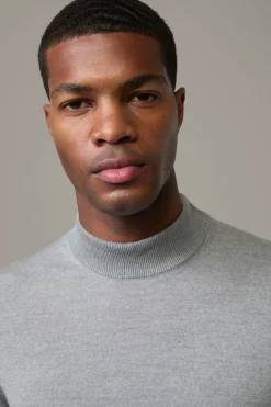 Strellson Strick-Schurwoll-Pullover Marek, grau