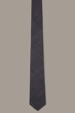 Strellson Krawatten-Seiden-Krawatte, schwarz meliert