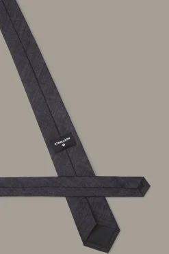 Strellson Krawatten-Seiden-Krawatte, schwarz meliert