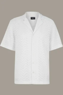 Strellson Strick|Hemden-Strick-Hemd Cliro, wei&szlig;