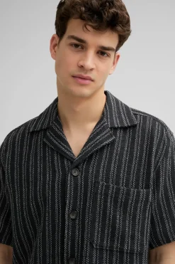 Strellson Hemden-Strick-Shirt Noem, gestreift