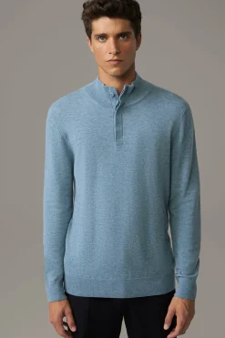 Strellson Strick-Troyer Luka, blau meliert