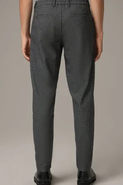Strellson Hosen-Viskose-Blend Hose Lou, dunkelgrau kariert