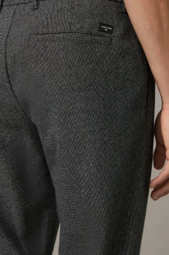 Strellson Hosen-Viskose-Blend Hose Lou, dunkelgrau kariert