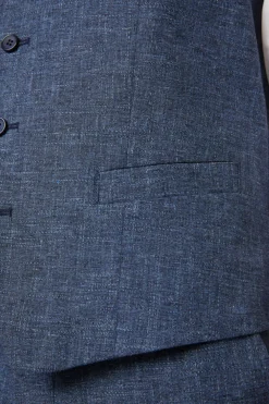 Strellson Westen|Sakkos-Weste Gyl, blau meliert