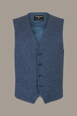 Strellson Westen|Sakkos-Weste Gyl, blau meliert